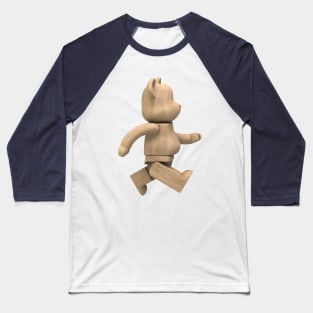 Wood Bearbrick Baseball T-Shirt
